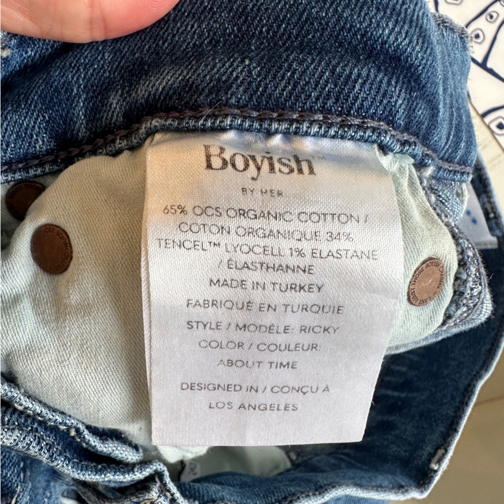 Free People Boyish The Ricky Flared High Waisted Button Fly Jeans in Size 26 - Picture 12 of 13